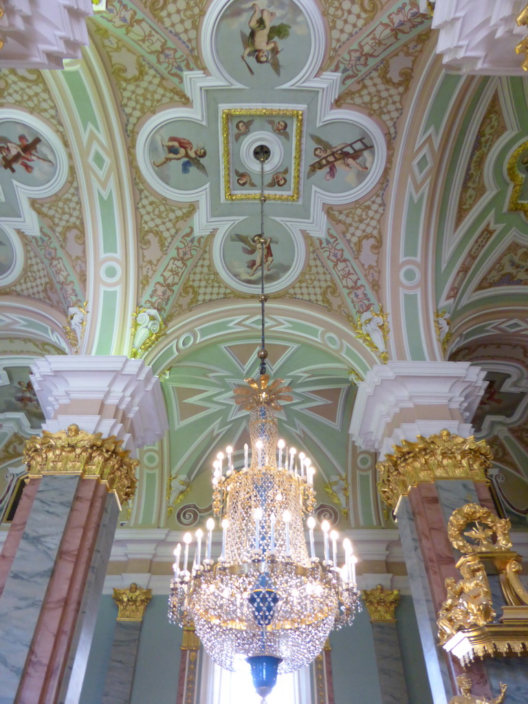 Ceiling of the nave of the Peter and Paul Cathedral at the Peter and Paul Fortress