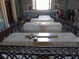 Tombs of tsars at the Peter and Paul Cathedral at the Peter and Paul Fortress