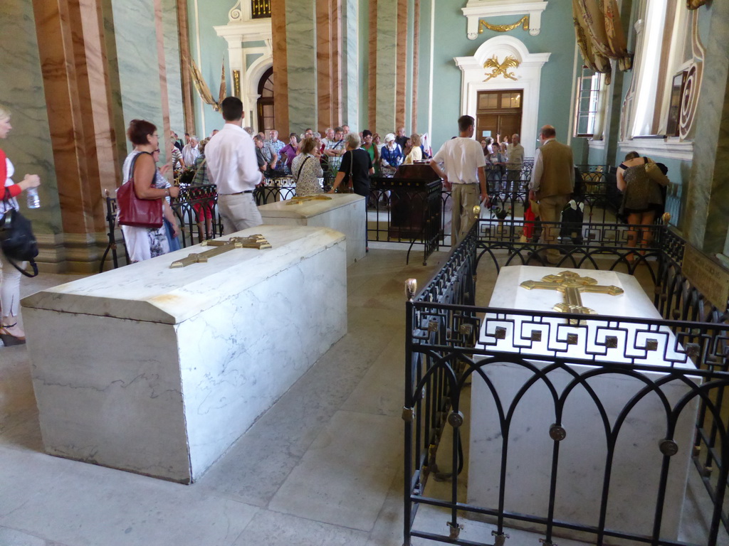 Tombs of tsars at the Peter and Paul Cathedral at the Peter and Paul Fortress