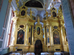 Left iconostasis at the Peter and Paul Cathedral at the Peter and Paul Fortress