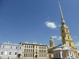 The Peter and Paul Cathedral and surrounding buildings at the Peter and Paul Fortress