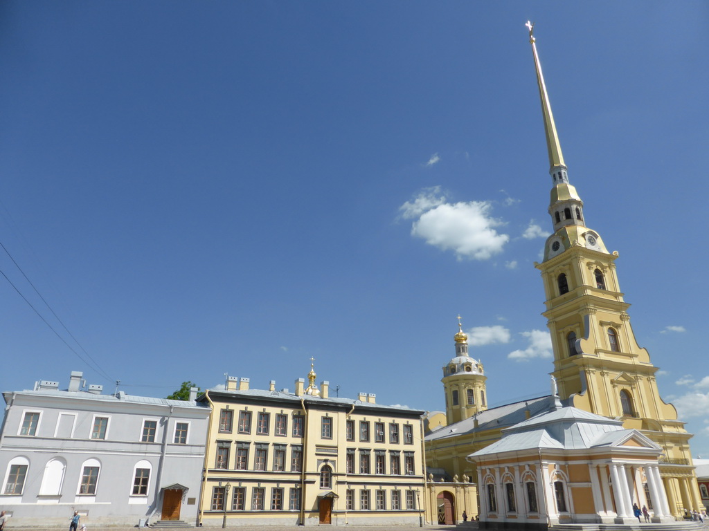 The Peter and Paul Cathedral and surrounding buildings at the Peter and Paul Fortress