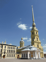 The Boat House and the Peter and Paul Cathedral at the Peter and Paul Fortress