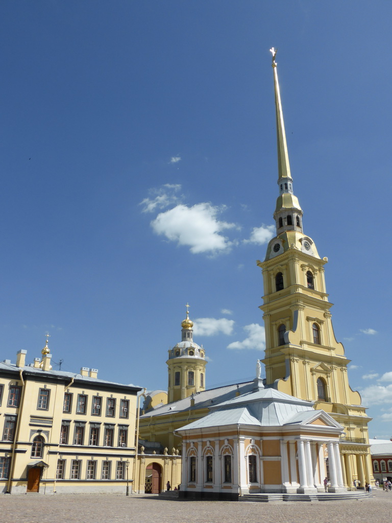 The Boat House and the Peter and Paul Cathedral at the Peter and Paul Fortress