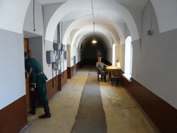 Hallway with wax statues at the Trubetskoy Bastion Prison at the Peter and Paul Fortress