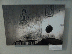 Old photograph of graffiti in a prison cell, at the Trubetskoy Bastion Prison at the Peter and Paul Fortress