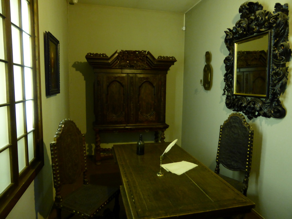 Writing room, at the exhibition `History of the Petersburg - Petrograd` at the Commandant`s House at the Peter and Paul Fortress