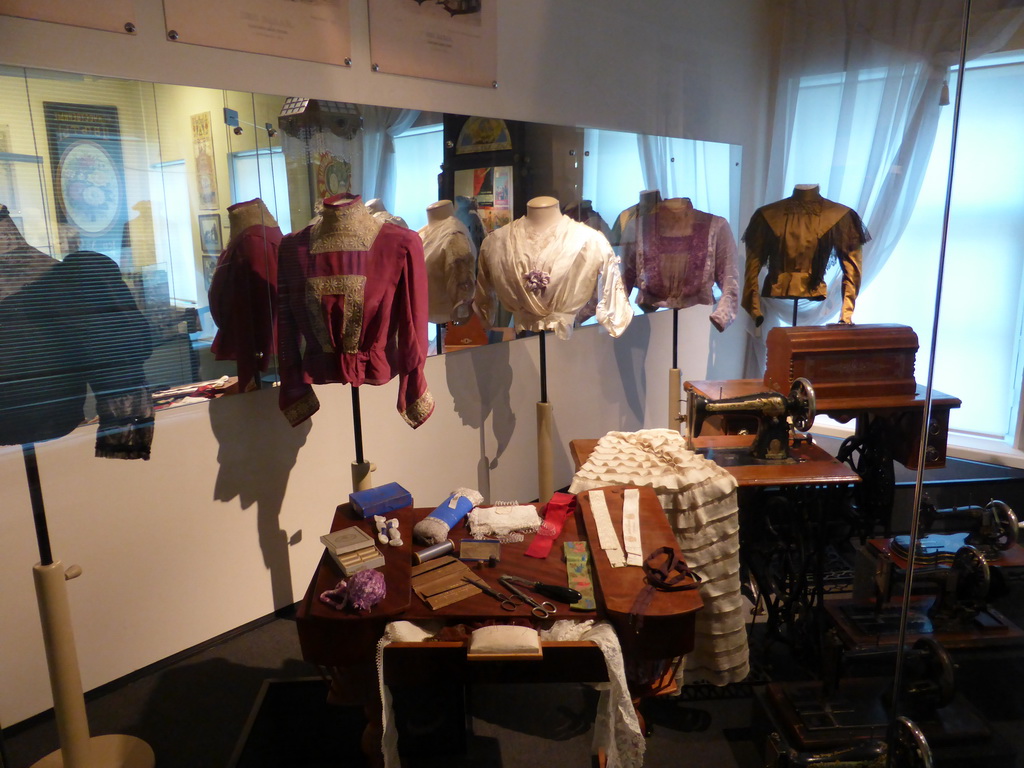 Sewing room, at the exhibition `History of the Petersburg - Petrograd` at the Commandant`s House at the Peter and Paul Fortress