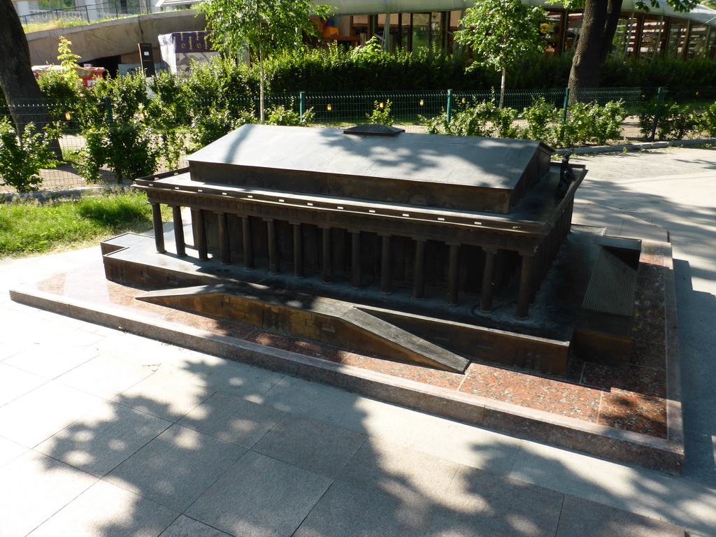 Scale model of the Old Saint Petersburg Stock Exchange, at the Mini-City at Aleksandrovsky Park