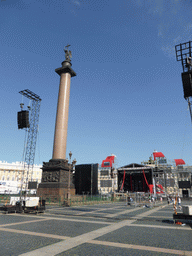 Palace Square with the Alexander Column and the stage for the Scarlet Sails celebration