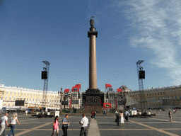 Palace Square with the Alexander Column and the stage for the Scarlet Sails celebration