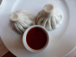 Pelmeni at the Mamaliga Restaurant at Kazanskaya Square