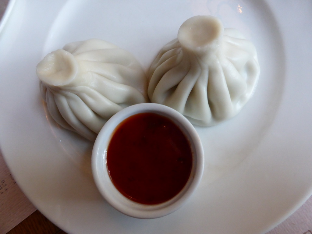 Pelmeni at the Mamaliga Restaurant at Kazanskaya Square