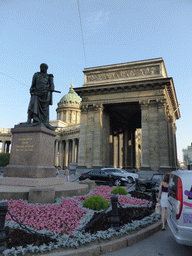 Statue of Michael Andreas Barclay de Tolly at the front right side of the Kazan Cathedral