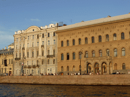 The Vladimir Palace and the Trofimov Mansion at the Palace Embankment, viewed from the tour boat