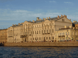The Neva river and the New Michael Palace at the Palace Embankment, viewed from the tour boat