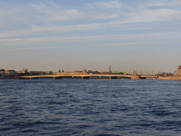 The Liteyny Bridge over the Neva river, viewed from the tour boat