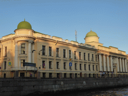The Fontanka river and the Imperial School of Jurisprudence, viewed from the tour boat