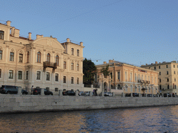 Buildings of the Central Public Library at the Fontanka embankment, viewed from the tour boat