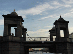 The Lomonosov Bridge over the Fontanka river, viewed from the tour boat