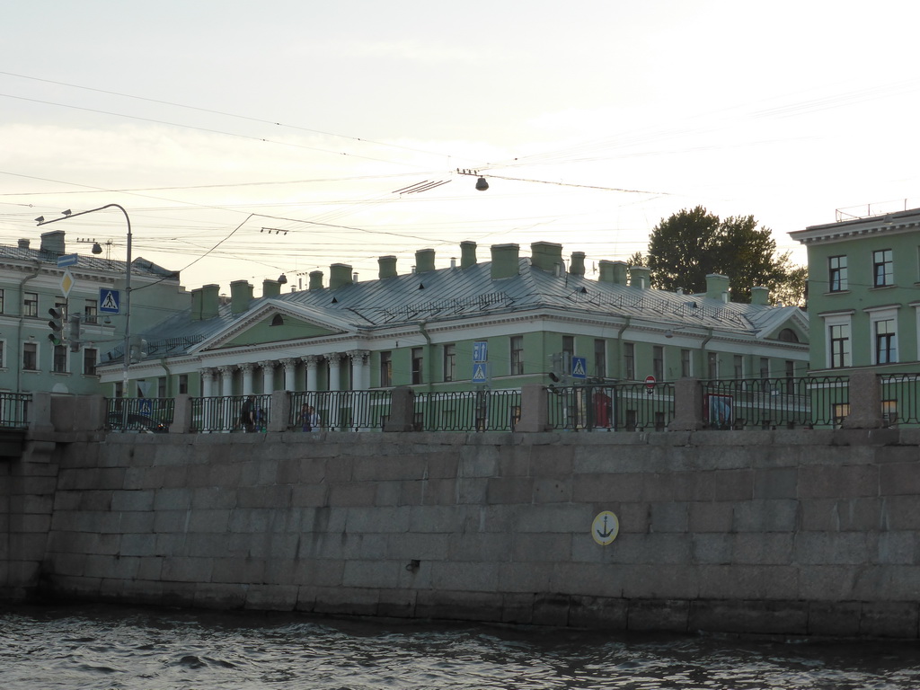 The Evmenteva House at the Fontanka embankment, viewed from the tour boat