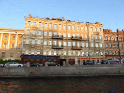 Pubs at the Fontanka embankment, viewed from the tour boat