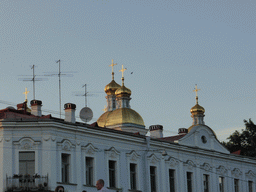 Towers of the Naval Epiphany Cathedral of St. Nicholas, viewed from the tour boat