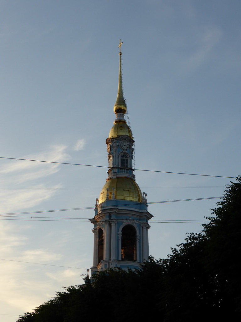 Tower of the Naval Epiphany Cathedral of St. Nicholas, viewed from the tour boat