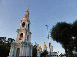 Towers of the Naval Epiphany Cathedral of St. Nicholas, viewed from the tour boat