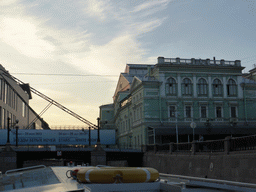 The Torgovy Bridge over the Kryukov canal and the back side of the old Mariinsky Theatre, viewed from the tour boat