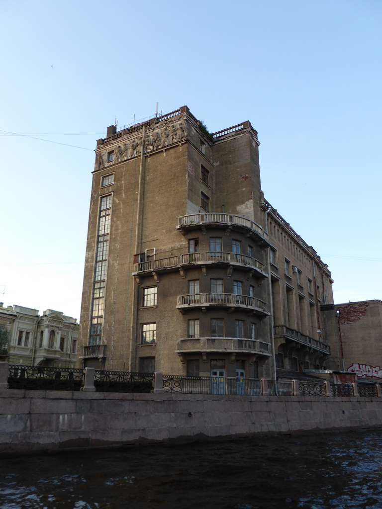 Former Palace of Culture Communications Workers at the Moika embankment, viewed from the tour boat