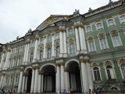 Entrance to the Winter Palace of the State Hermitage Museum at Palace Square