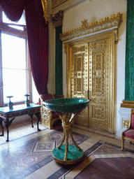 Vase in the Malachite Room at the First Floor of the Winter Palace of the State Hermitage Museum