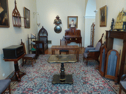 Furniture and paintings in a room at the First Floor of the Winter Palace of the State Hermitage Museum