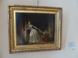 Painting `Stolen Kiss` by Jean-Honore Fragonard, at the First Floor of the Winter Palace of the State Hermitage Museum