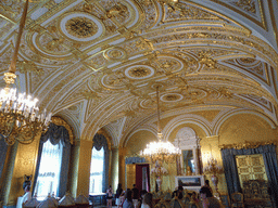 The Gold Drawing Room at the First Floor of the Winter Palace of the State Hermitage Museum