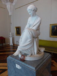 Statue in the Room of French Art of the 18th Century at the First Floor of the Winter Palace of the State Hermitage Museum