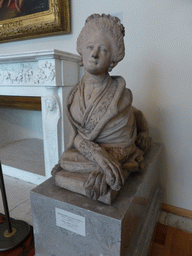 Terracotta sphynx with portrait face, in the Room of French Art of the 18th Century at the First Floor of the Winter Palace of the State Hermitage Museum