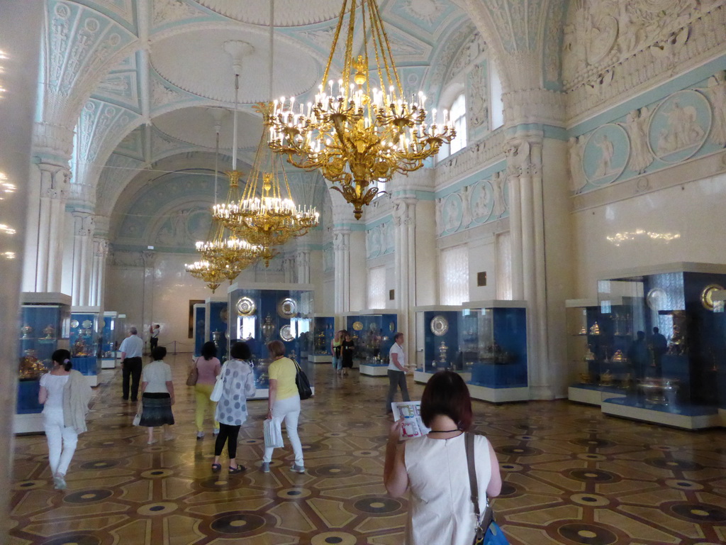 Miaomiao in the Alexander Hall at the First Floor of the Winter Palace of the State Hermitage Museum