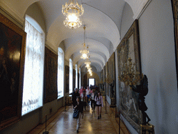 Hallway with paintings and tapestries at the First Floor of the Winter Palace of the State Hermitage Museum