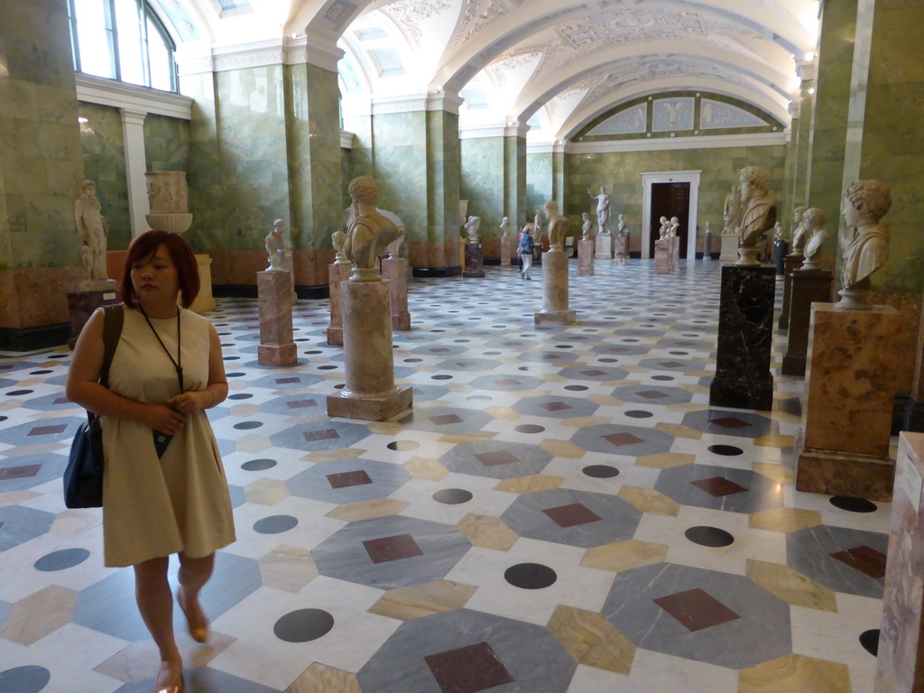 Miaomiao in the Jupiter Hall at the Ground Floor of the New Hermitage of the State Hermitage Museum