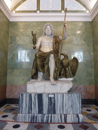 The statue of Jupiter in the Jupiter Hall at the Ground Floor of the New Hermitage of the State Hermitage Museum