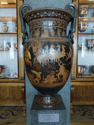 Greek vase in the Twenty-Column Hall at the Ground Floor of the New Hermitage of the State Hermitage Museum