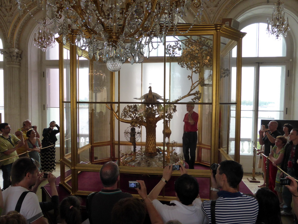 The Peacock Clock at the Pavilion Hall at the First Floor of the Small Hermitage of the State Hermitage Museum