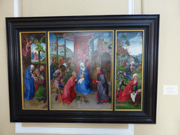 Triptych `Adoration of the Magi` by Hugo van de Goes at the Western Gallery at the First Floor of the Small Hermitage of the State Hermitage Museum