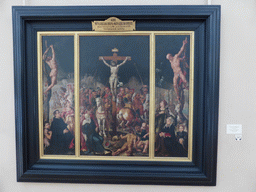 Triptych `Calvary` by Maarten van Heemskerck at the Western Gallery at the First Floor of the Small Hermitage of the State Hermitage Museum