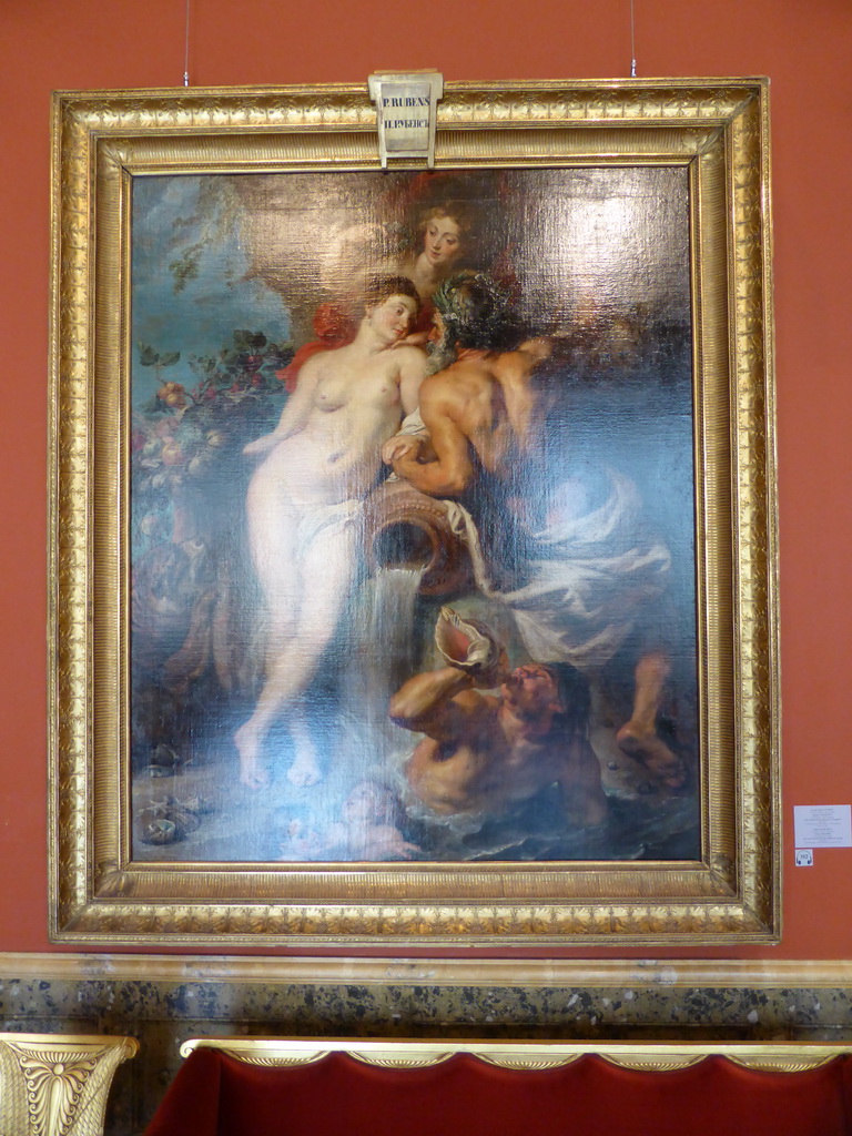 Painting `Union of Earth and Water (Antwerp and the Scheldt)` by Pieter Paul Rubens at the Rubens Room at the First Floor of the New Hermitage of the State Hermitage Museum