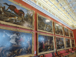 Paintings at the Room of Flemish Art at the First Floor of the New Hermitage of the State Hermitage Museum