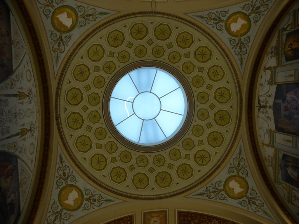 Ceiling of the Gallery of the History of Ancient Painting at the First Floor of the New Hermitage of the State Hermitage Museum