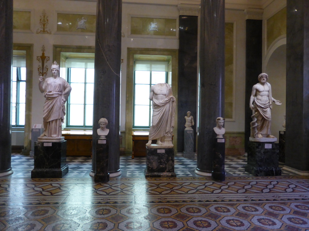 Statues at the Athena Room at the Ground Floor of the New Hermitage of the State Hermitage Museum